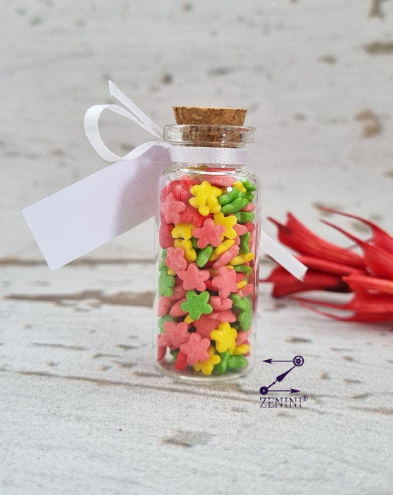 Marturii botez sticlute cu flori colorate [2]