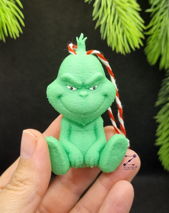 Ornament brad Grinch printat 3D [3]
