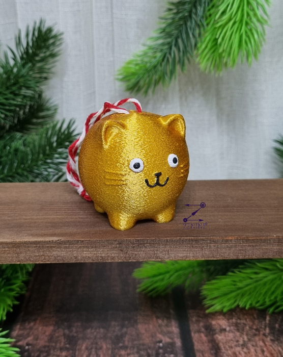 Ornament brad pisica dolofana printata 3D [3]