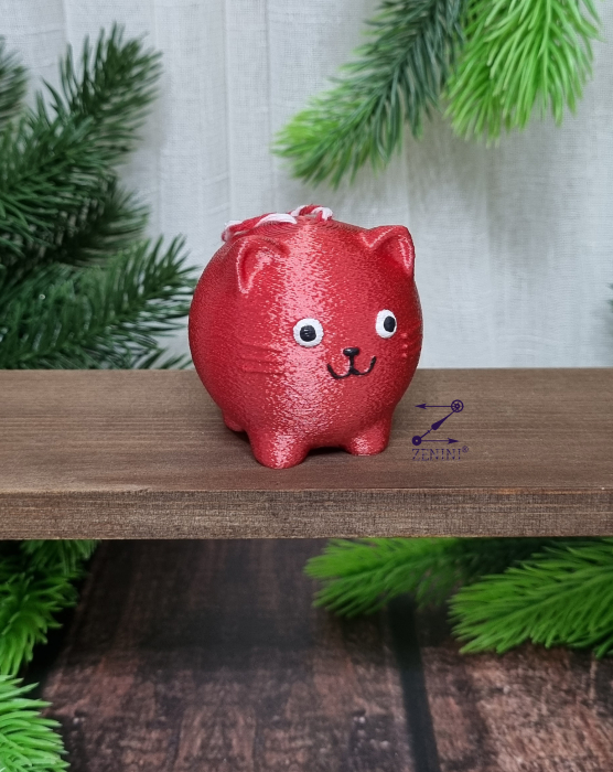 Ornament brad pisica dolofana printata 3D [4]