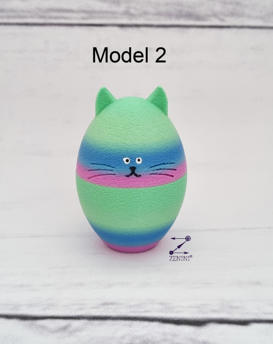Pisica ou multicolora, printata 3D [3]