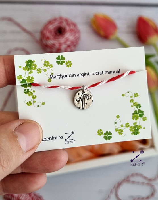 Set cadou 8 Martie: esarfa eleganta, martisor din argint si lumanare din ceara naturala de albine [2]