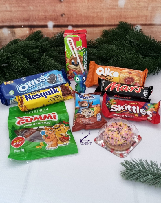 Set cadou Craciun pentru copii: dulciuri si jucarie printata 3D CADOU [2]