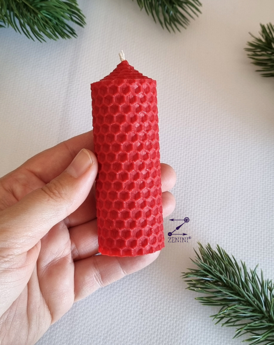 Set cadou Craciun pentru diriginta: esarfa eleganta, glob plastic personalizat si lumanare din ceara naturala de albine [3]
