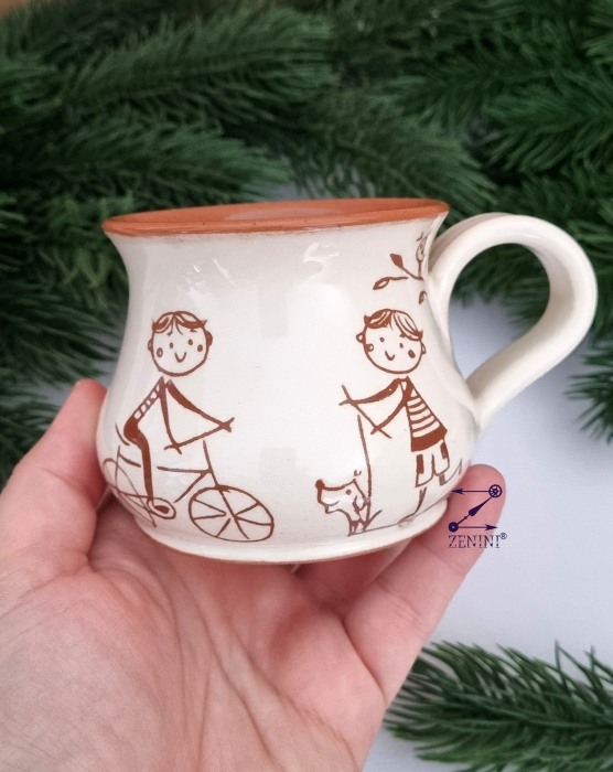 Set cadou Craciun pentru profesoara: cana ceramica, glob plastic personalizat [7]