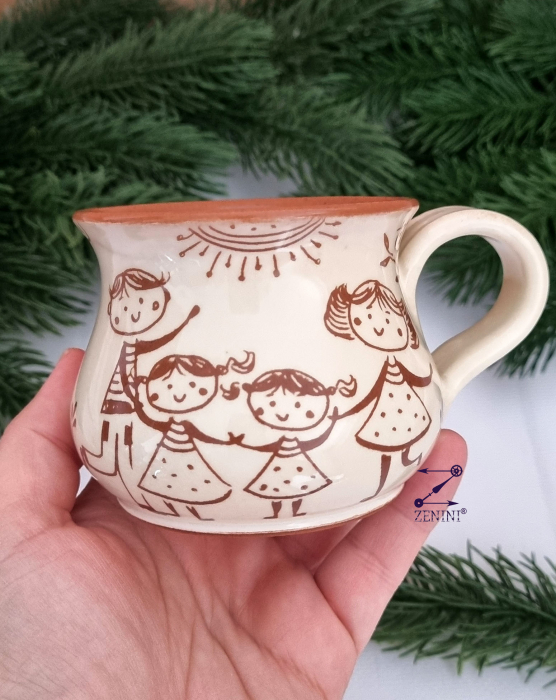 Set cadou Craciun pentru profesoara: cana ceramica, glob plastic personalizat [4]