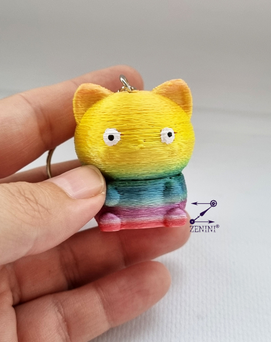 Set cadou de Craciun pentru copii: jucarii animalute printate 3D, breloc si cutiuta cu bomboane cadou [11]