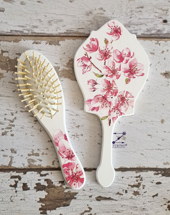 Set gatitul miresei cu flori de cires [3]