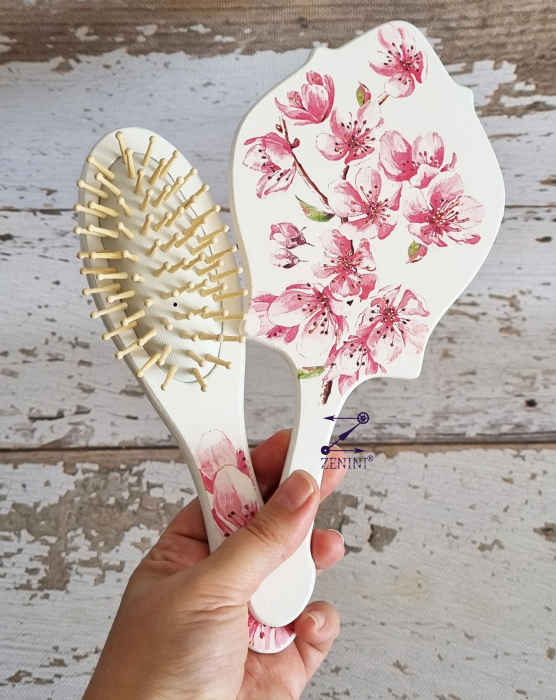 Set gatitul miresei cu flori de cires [5]