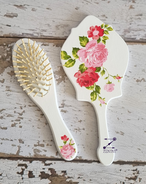 Set mireasa cu flori roz [3]