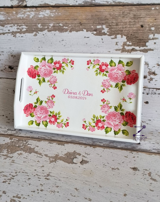 Set mireasa cu flori roz [2]