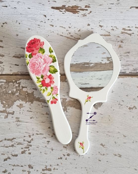 Set mireasa cu flori roz [4]