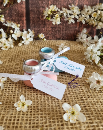 Marturii botez - Marturie botez botosel din ceramica personalizat