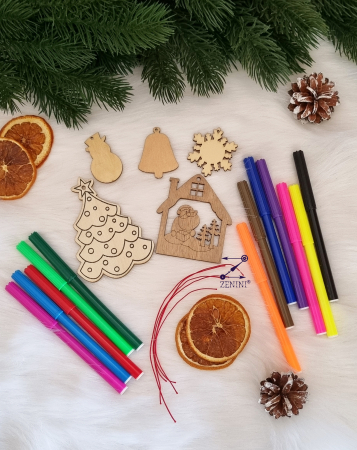 Accesorii copii - Set ornamente de colorat pentru copii
