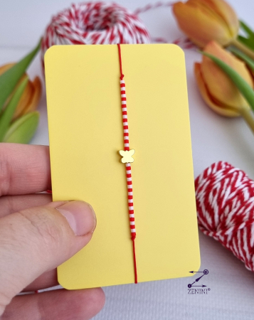 Bratara martisor cu fluture de hematit si margele Miyuki [2]