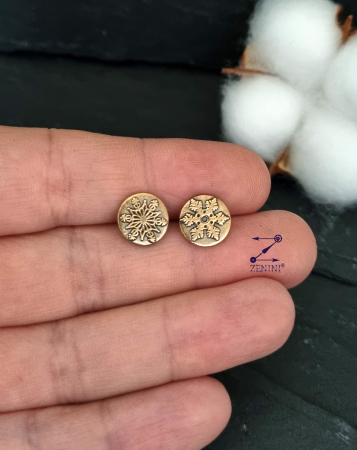 Cercei bronz cu fulgi de zapada [1]