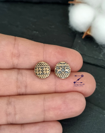 ALTE BIJUTERII - Cercei bronz cu model de Craciun