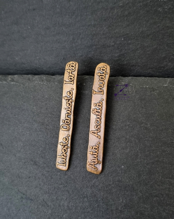 Cercei din bronz cu diferite cuvinte motivationale [2]