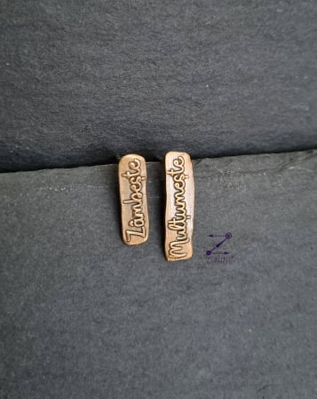 ALTE BIJUTERII - Cercei din bronz cuvinte motivationale