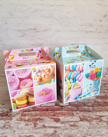 Cutii de dar botez - Cutie dar botez Happy birthday