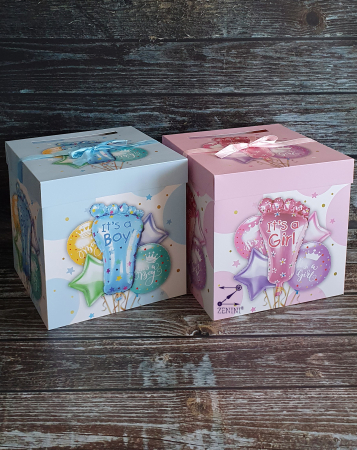 Cutii de dar botez - Cutie dar botez It's a boy/It's a girl