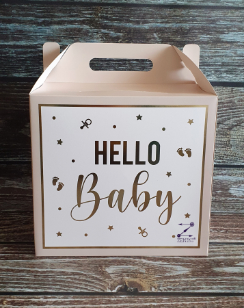 Cutii de dar botez - Cutie dar botez Hello baby