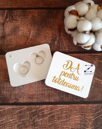 Cutii verighete - Cutie verighete Da pentru totdeauna - personalizata