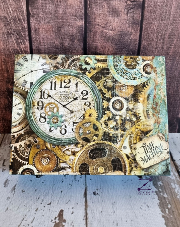 Cufar pentru ceasuri decorat cu model steampunk [2]