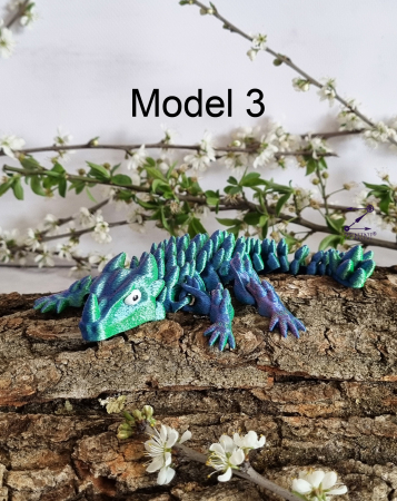 Figurina articulata dragon 3D Icy dragon [3]