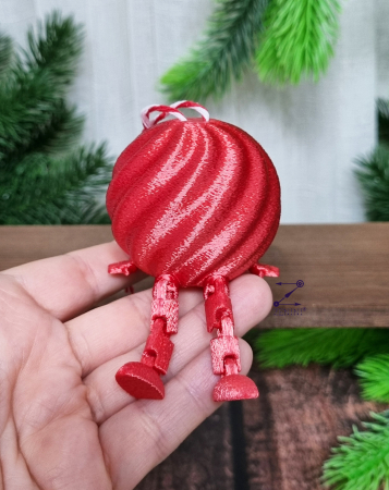 Glob colorat cu picioare, printat 3D [2]