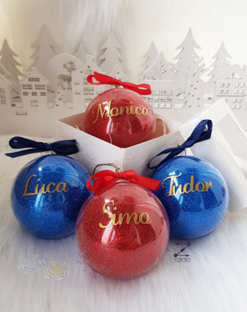 Glob glitter personalizat cu nume