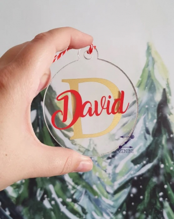 Glob plexiglas personalizat cu nume [2]