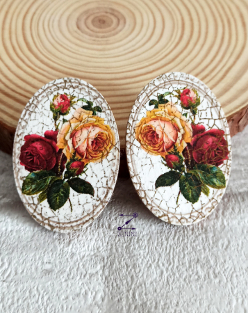 Brosa vintage cu trandafiri [5]