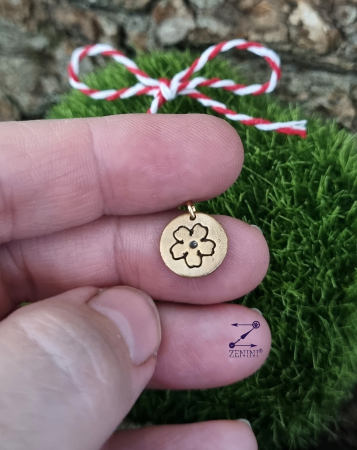 MARTISOR - Martisor floare de cires din bronz