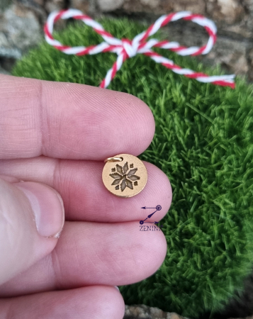 MARTISOR - Martisor floare de inspiratie traditionala, din bronz