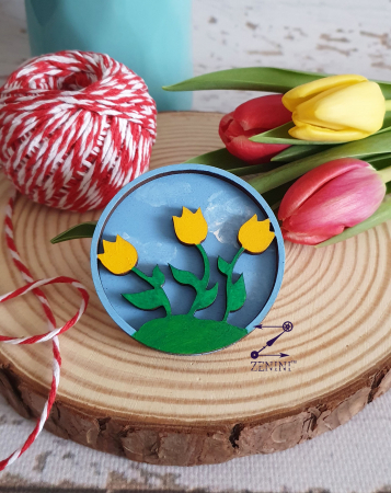 Martisor lalele 3D [7]