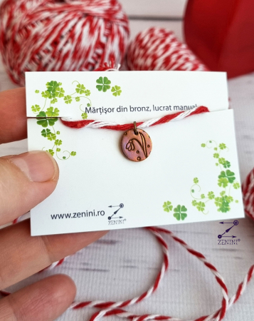 Martisor ghiocel din bronz
