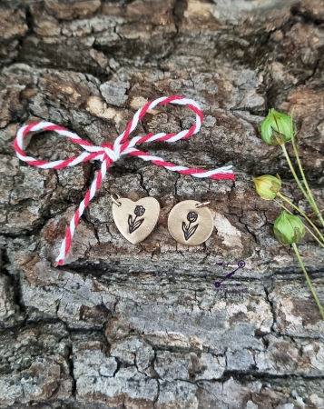 Martisor lalea din bronz