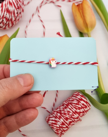 Martisor - Martisor pentru copii: bratara cu unicorn