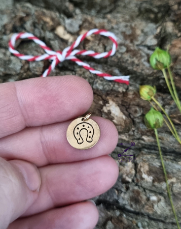 Martisor potcoava din bronz