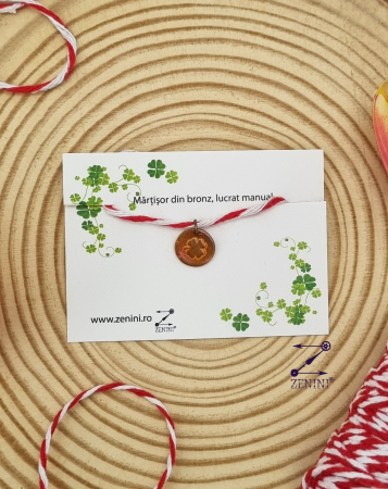 Martisor trifoi din bronz