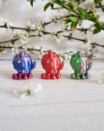 Marturii botez - Marturie botez leu printat 3D, cu eticheta personalizata