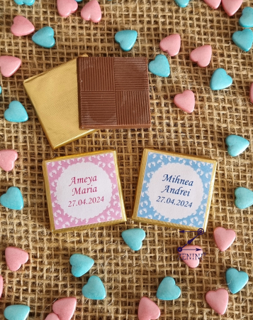 Marturii botez - Marturii botez ciocolata personalizata