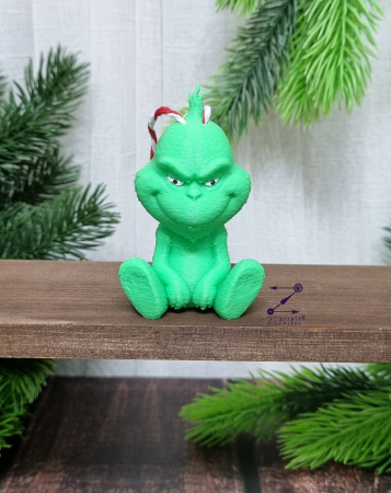 Ornament brad Grinch printat 3D [1]