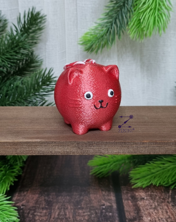 Ornament brad pisica dolofana printata 3D [3]