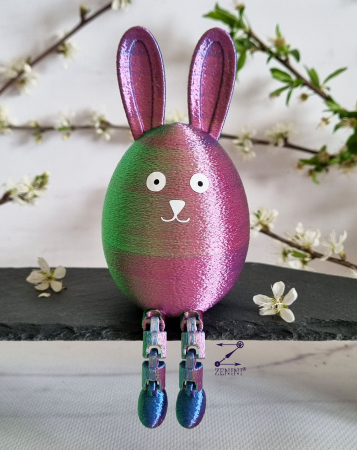 Figurine 3D - Ou iepure cu picioruse, iepure pentru ou Kinder