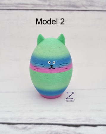 Pisica ou multicolora, printata 3D [2]