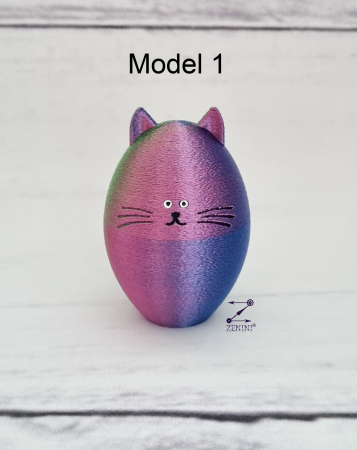 Pisica ou multicolora, printata 3D [1]
