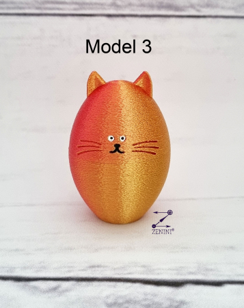 Pisica ou multicolora, printata 3D [3]