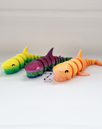 Figurine 3D - Rechin 3D - jucarie articulata